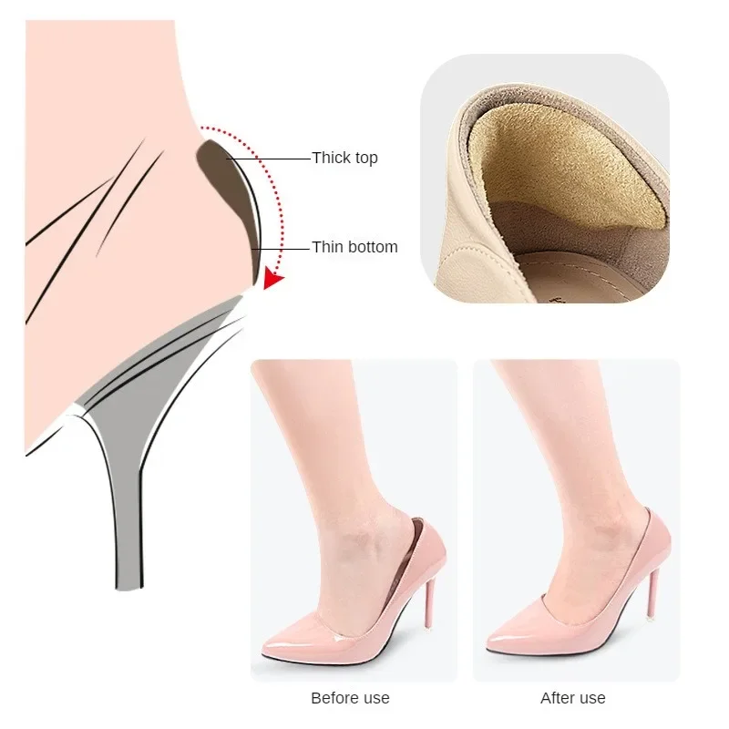2Pcs Invisible Silicone Gel Heel Patch Insoles Pain Relief Shoe Cushion Pads Feet Care Adhesive Back Heel Protector Sticker thumbnail 6