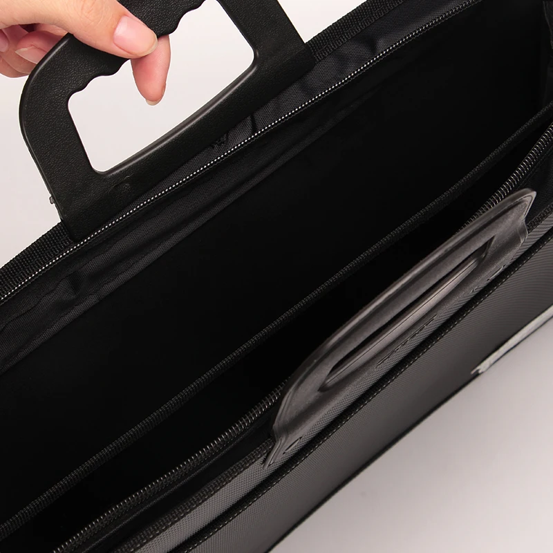 A4 Large Capacity Laptop Handbag Multi-Layer Folder Meeting Storage Briefcase Hand Carry Office File Bag for Business Travel thumbnail 4