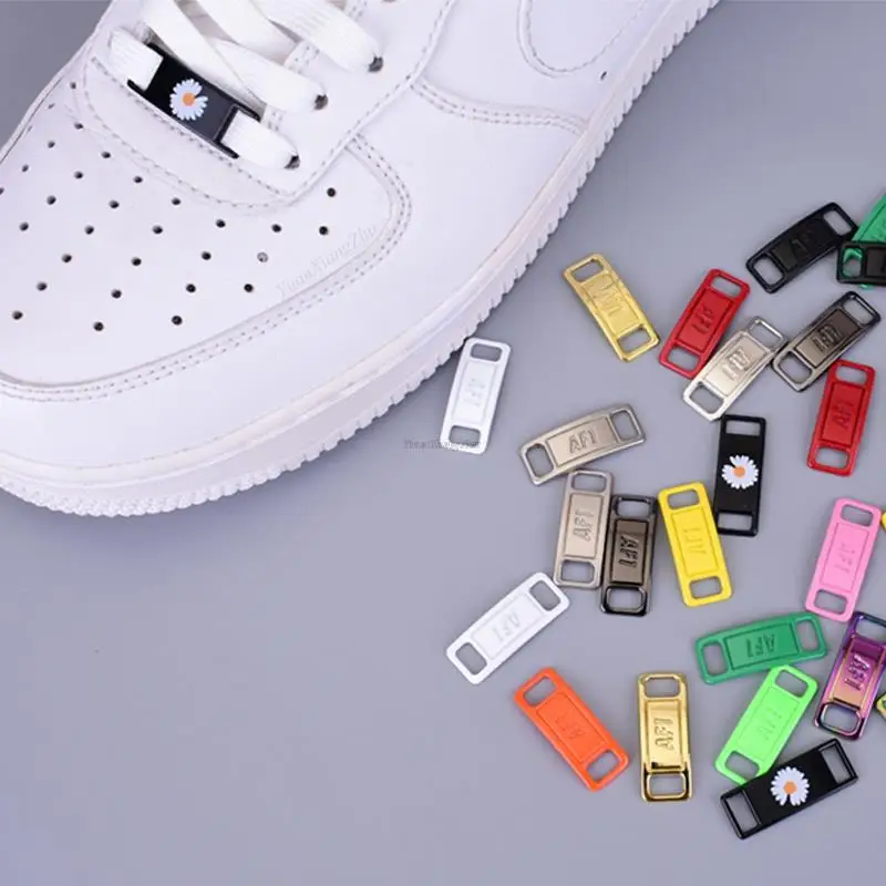 Combination AF1 Diamond Shoe Charms Fashion Laces Buckle Quality Metal Shoelaces Decorations Chapa Air Force 1 Shoes Accessories thumbnail 6