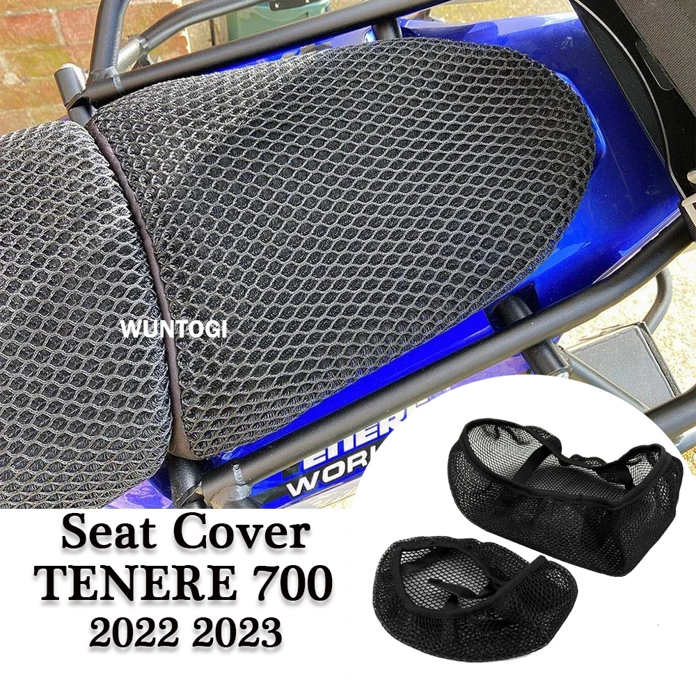 Tenere 700 Motorcycle Seat Cover For YAMAHA Tenere 700  T7 T700 World Raid 2022 2023 3D Mesh Insulated Breathable Cushion Cover