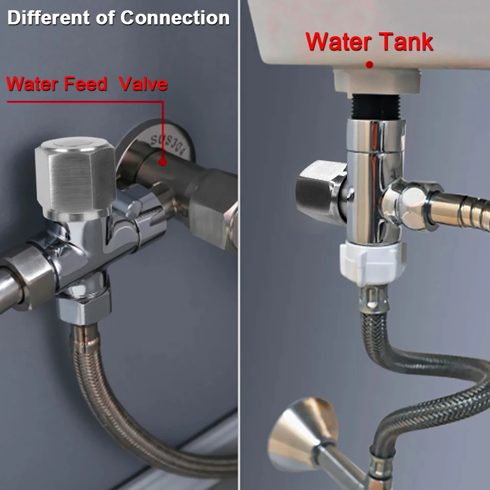 Bidet sprayer set For toilet Handheld Hand Bidet faucet shower head Stainless Steel self cleaning For Bathroom hand sprayer thumbnail 2