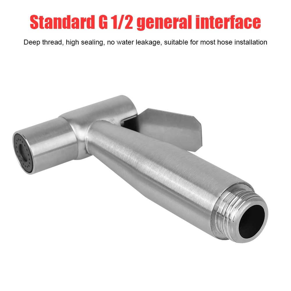 Bidet sprayer set For toilet Handheld Hand Bidet faucet shower head Stainless Steel self cleaning For Bathroom hand sprayer thumbnail 5