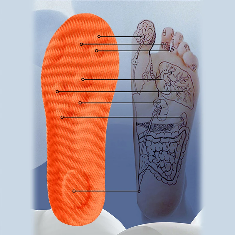 1/2/4pairs Latex Sport Insoles Soft High Elasticity Shoe Pads Orthotic Breathable Shock Absorption Cushion Arch Support Insole thumbnail 3