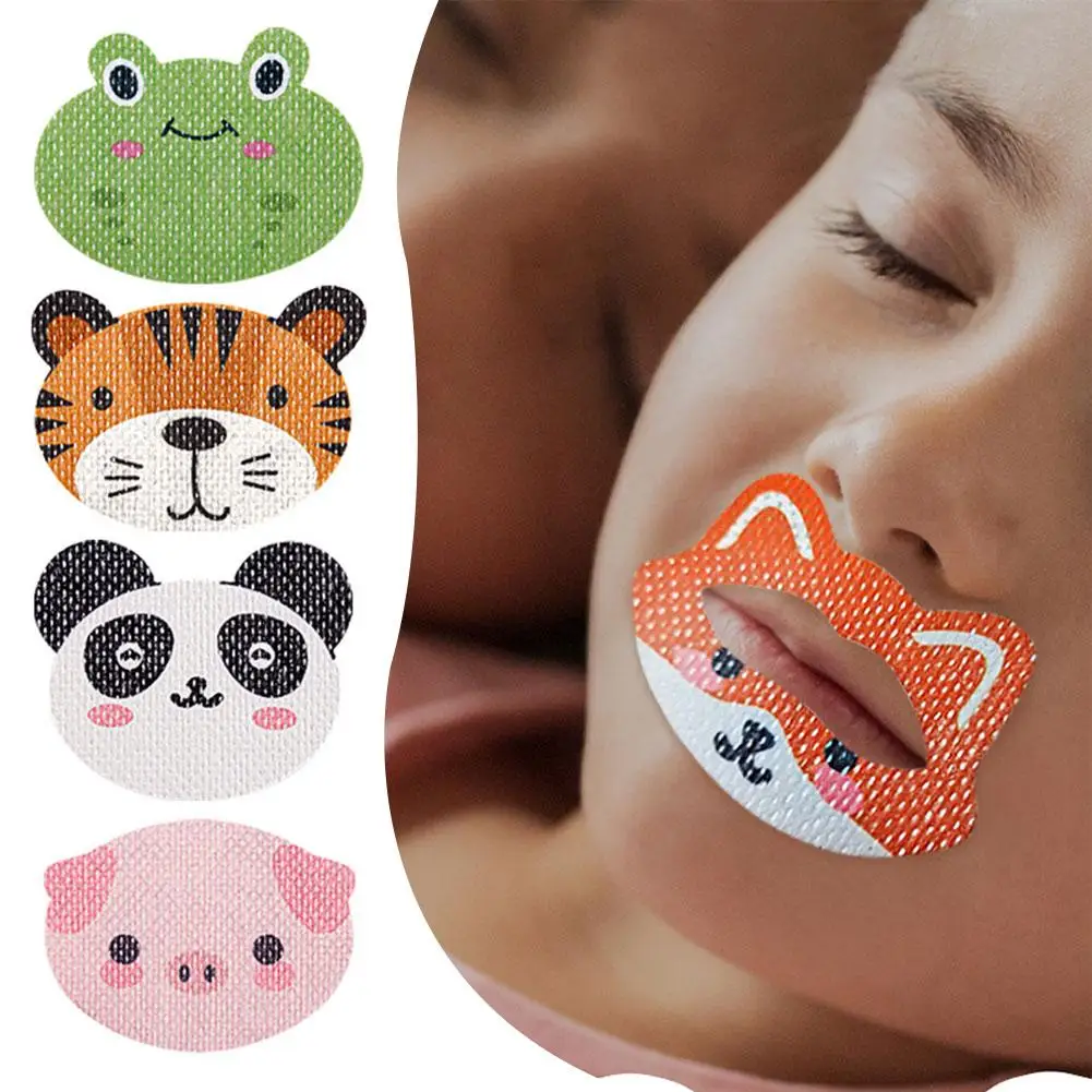 30pcs Sleep Strips cartoon animal Anti-Snoring Mouth Tape for Nose Breathing Children Snore Reducing Aids Nose Breathing Sticker thumbnail 3
