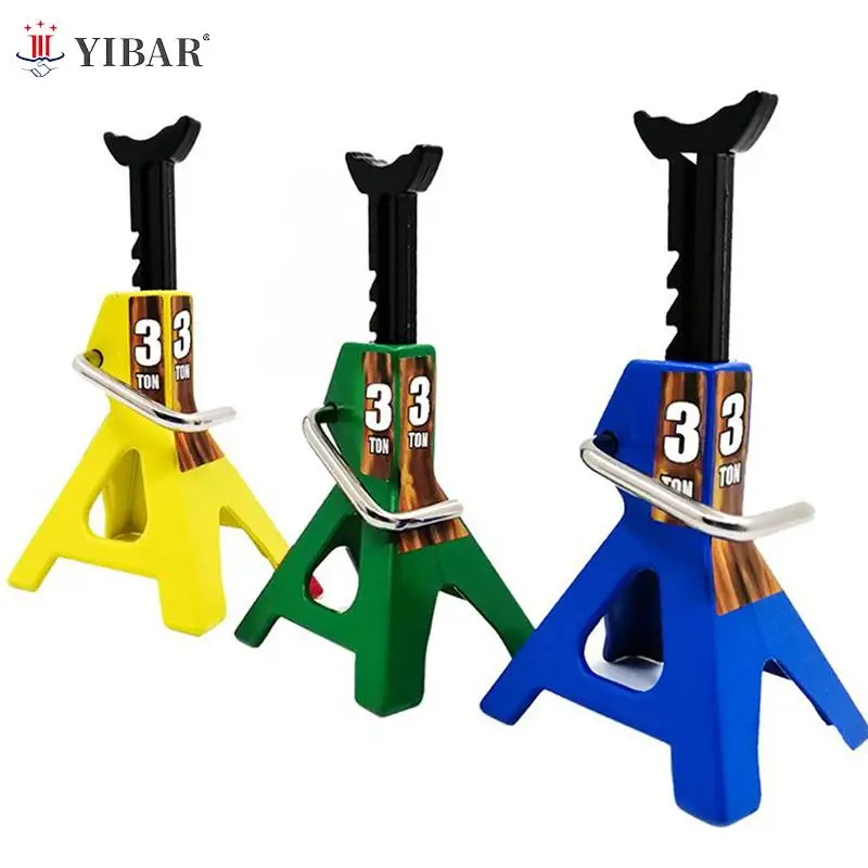 3/6 Ton Simulation Jack Stands Lift Pair Rack for Remote Toy Car Truck Tire Change thumbnail 2