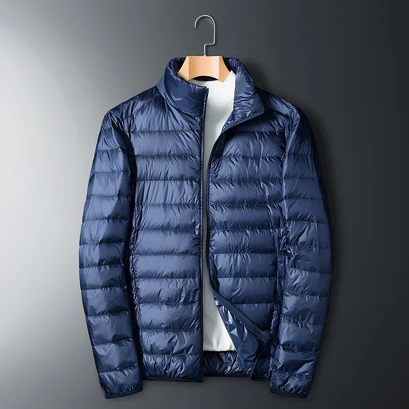 UETEEY Autumn Winter New Ultra Light White Duck Down Jacket Men Waterproof Casual Outdoor Portable Lightweight Male Padded Coats thumbnail 2