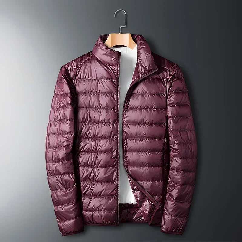 UETEEY Autumn Winter New Ultra Light White Duck Down Jacket Men Waterproof Casual Outdoor Portable Lightweight Male Padded Coats thumbnail 3