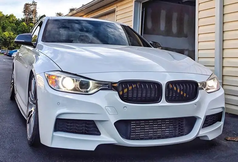 Sport Sticker Car Front Grille Nose Trim Air Inlet Bar Strip Vent For BMW F20 F21 F22 F23 F30 F31 F32 F33 F44 F45 1 2 3 4 series thumbnail 3