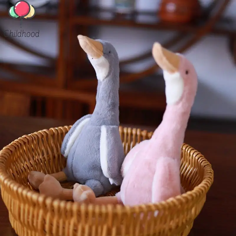 1Pc 35cm Long Neck Goose Stuffed Plush Doll Cute Soft Stuffed Dolls Plushie Animals Toys For Kids Baby Children Birthday Gifts thumbnail 2