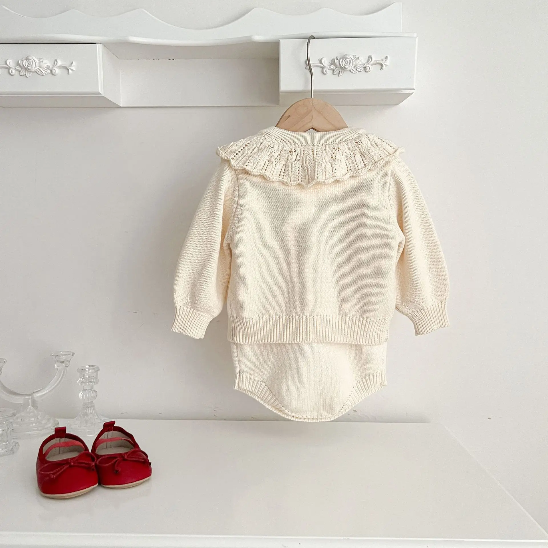 Autumn Winter  Newborn Infant Baby Girls Romper Knitting Embroidery Coat Rompers Kids Onepiece Fashion Baby Clothing thumbnail 2
