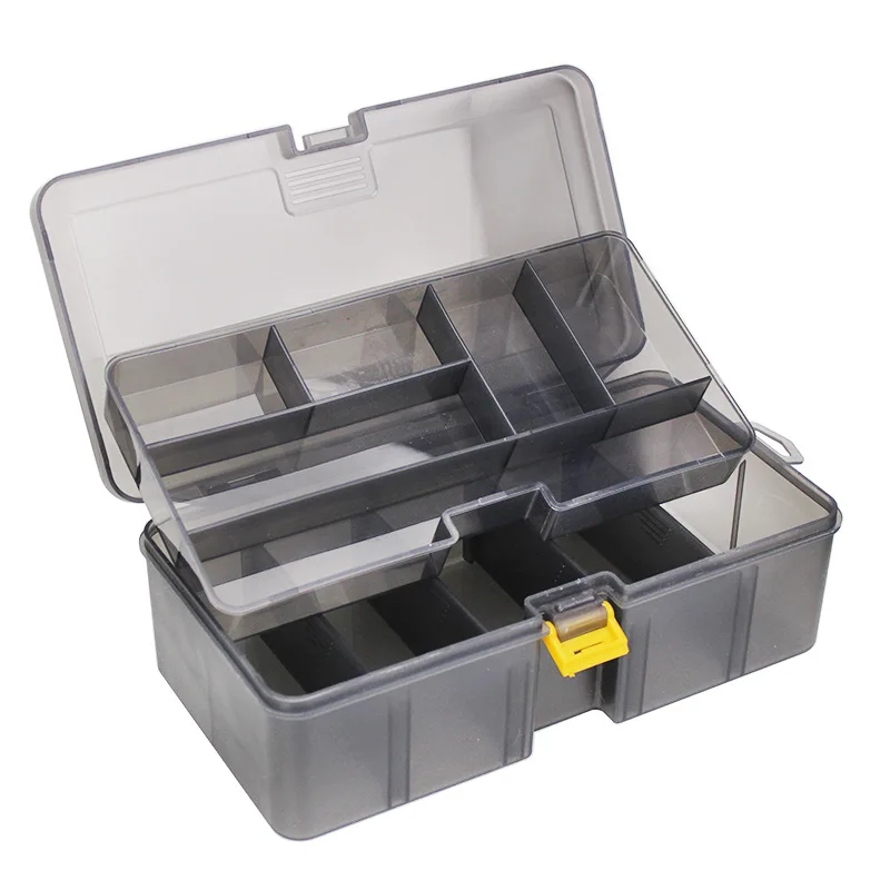 PRO BEROS Fishing Tackle Box Waterproof Plastic Double Layer Lures Hook Minnow Bait Storage Case Multifunctional Fishing Tool thumbnail 2