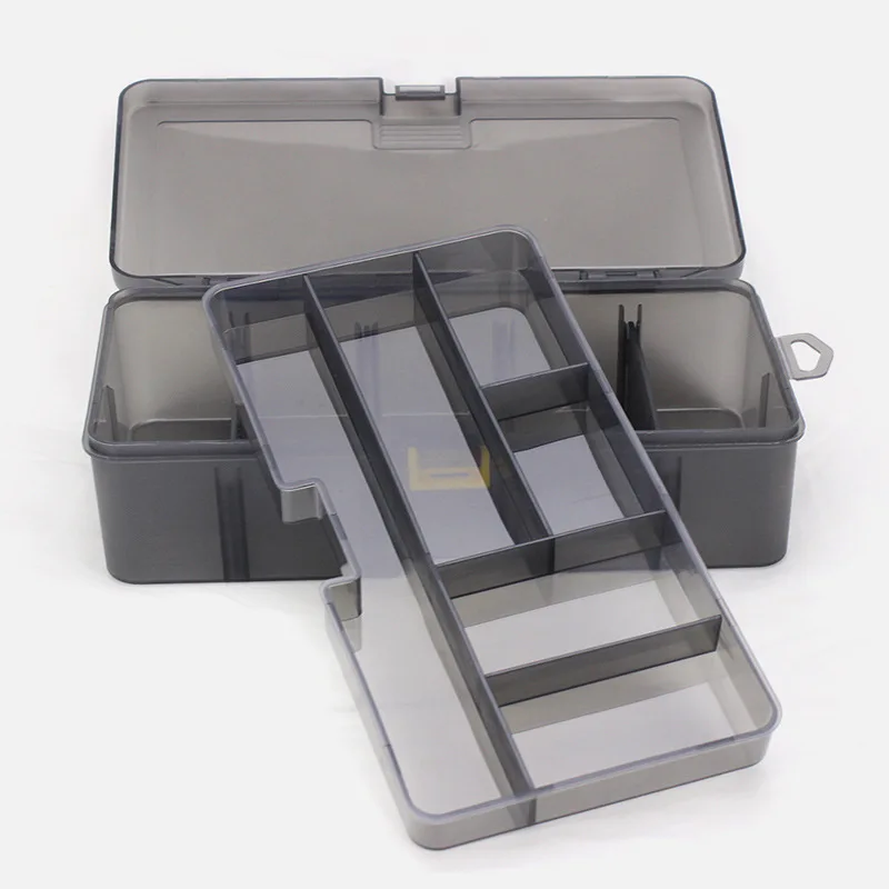 PRO BEROS Fishing Tackle Box Waterproof Plastic Double Layer Lures Hook Minnow Bait Storage Case Multifunctional Fishing Tool thumbnail 4
