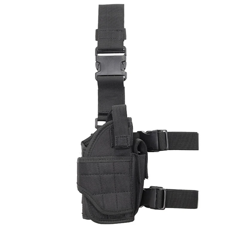 Outdoor Tactical Thigh Short Gun  Leather Case Hunting Thigh Strap Hanging Leg Case Suitable for All Short Gun thumbnail 2