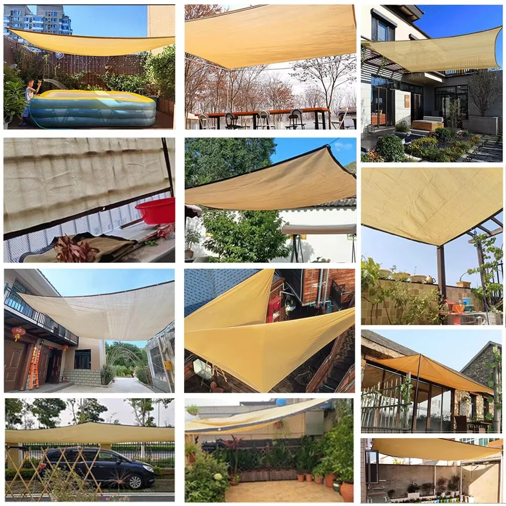 Outdoor Garden Shading Net, Terrace Awnings, Camping Shade Cover Mesh, UV Protection, HDPE Sunscreen Fabric, Shade thumbnail 4