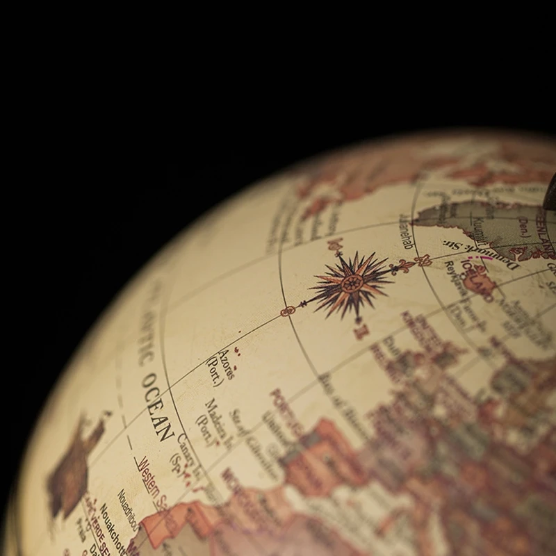 Wooden World Globe With Stand Home Decoration School Education Supplies For Student  Earth Map Terrestre Vintage Globes 22X14CM thumbnail 4