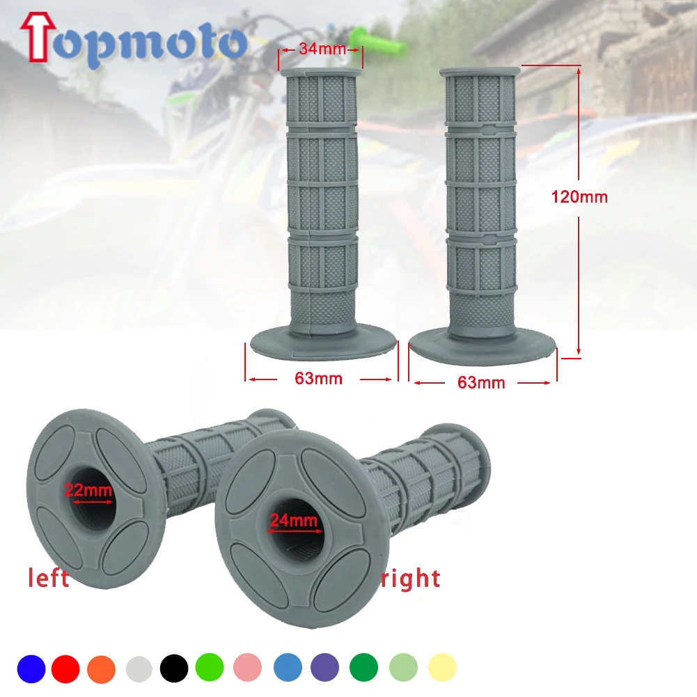22mm MX Gel Rubber HandleBar Grip For CR CRF XR YZ WR TTR KX KLX RMZ RMX RM TC TE FC FE ATV Enduro Motocross Dirt Pit Bike thumbnail 2