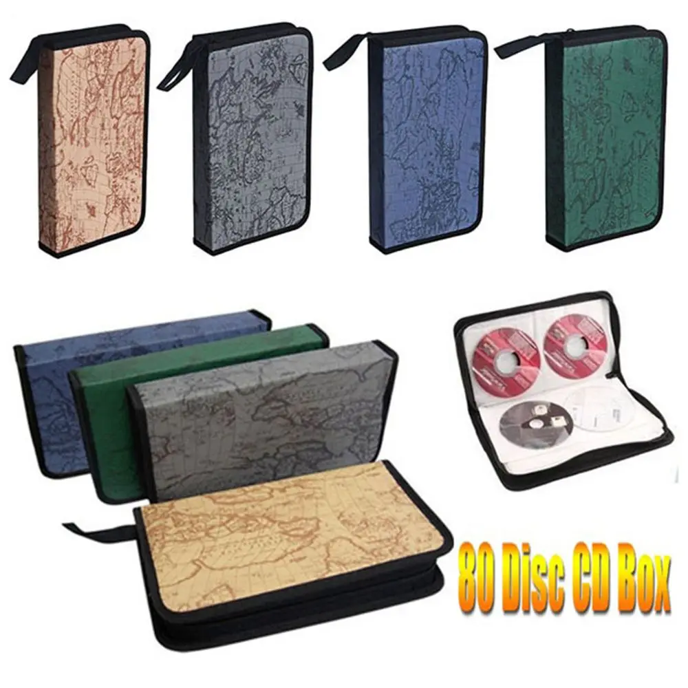 Disc Storage Bags 80 Sleeve Fabric CD DVD Organizer Carry Cases Collect Album Bags Game Accessories