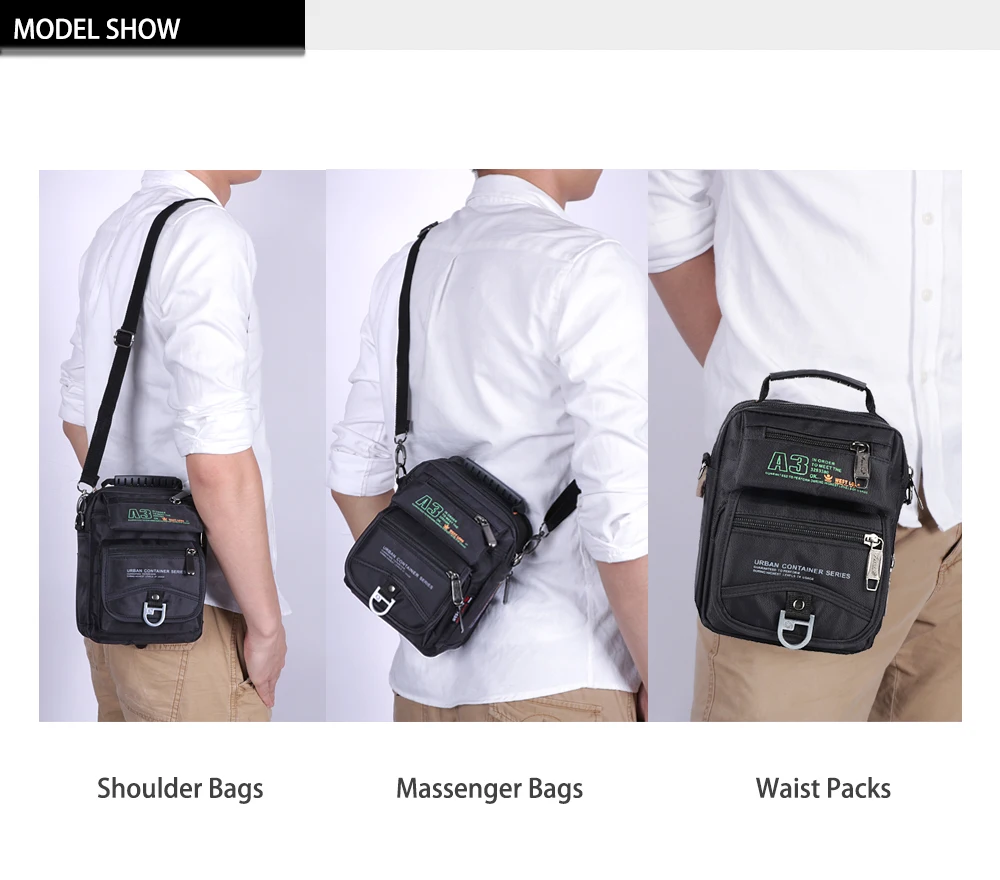 Tactical Men Messenger Nylon Bag Outdoor Army Multifunction Travel Bag Waterproof Phone Shoulder Military Crossbody Pockets 3705 thumbnail 3