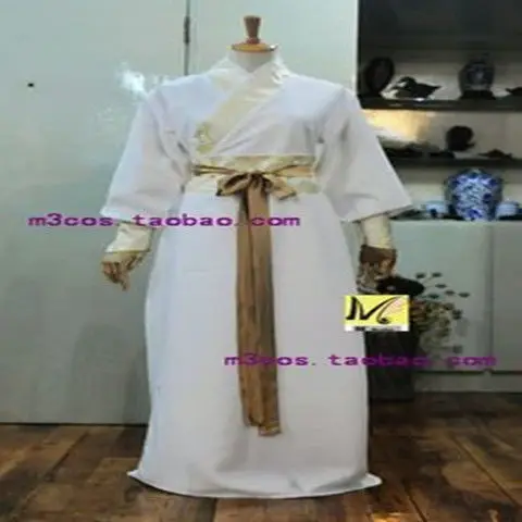 Chinese Silk Robe Ancient Knight Costumes Men Aldult Kimono China Traditional Vintage Ethnic Stage Cosplay Dance Costume Hanfu thumbnail 2