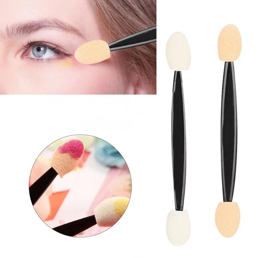 10/30/50/200/500/1000pcs Double Ended Sponge Nail Art Powder Brush Multifunctional Eyeshadow Brush Portable Makeup Manicure Tool thumbnail 5