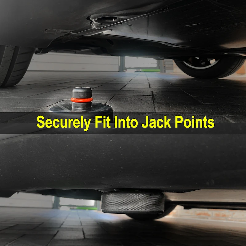 Rubber Floor Lifting Jack Pad Axle Stand Adapter Wear-resistant Support Chassis Car Tire Repair Tesla Model 3 S X Y thumbnail 6