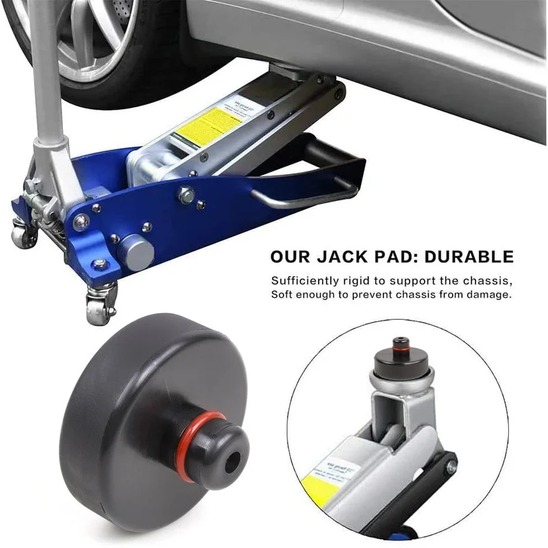 Rubber Floor Lifting Jack Pad Axle Stand Adapter Wear-resistant Support Chassis Car Tire Repair Tesla Model 3 S X Y thumbnail 3