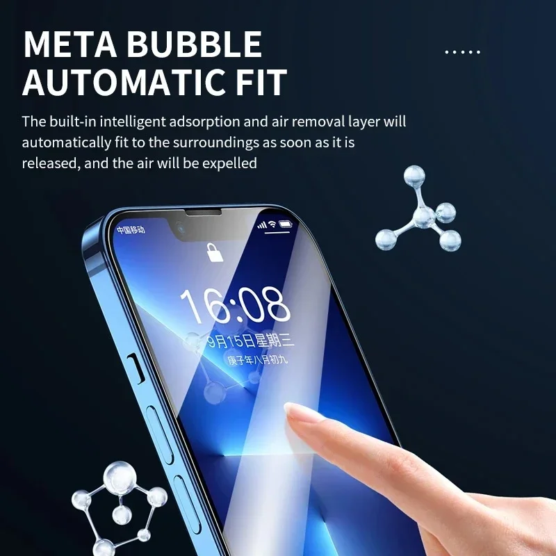 3Pcs Tempered Glass for iPhone 14 13 12 11 15 Pro Max Mini Screen Protector for iPhone 17 XR XS MAX 7 8 Plus 16 Protective Glass thumbnail 2
