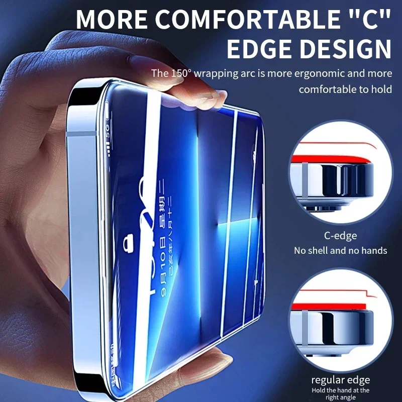 3Pcs Tempered Glass for iPhone 14 13 12 11 15 Pro Max Mini Screen Protector for iPhone 17 XR XS MAX 7 8 Plus 16 Protective Glass thumbnail 4