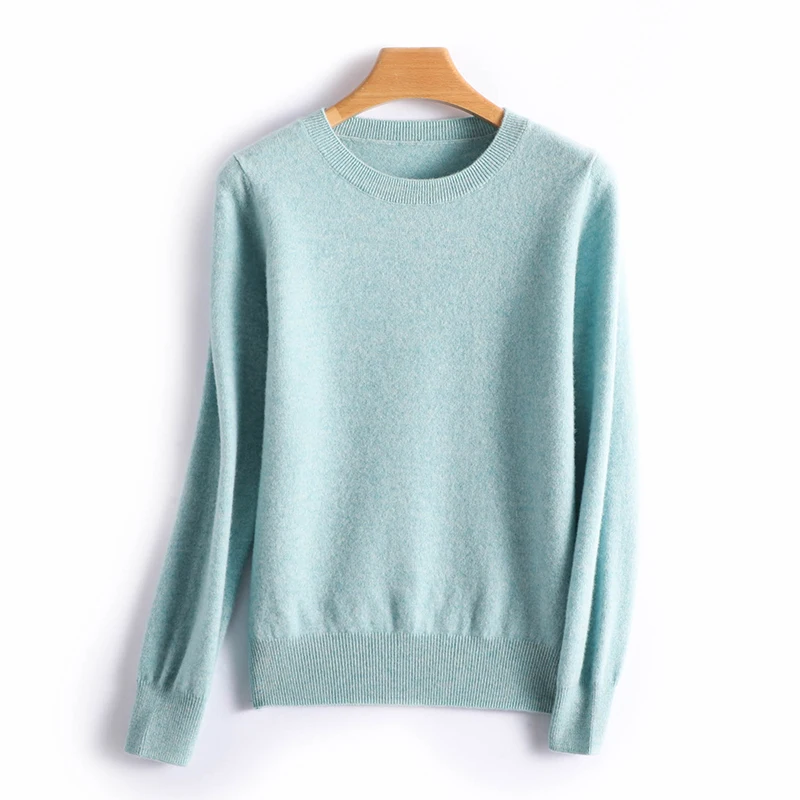 Autumn And Winter Thin Sweater Women's Round Neck Pullover Casual Knitted Top Women's Short Underlay Fashion 18 Colors thumbnail 2
