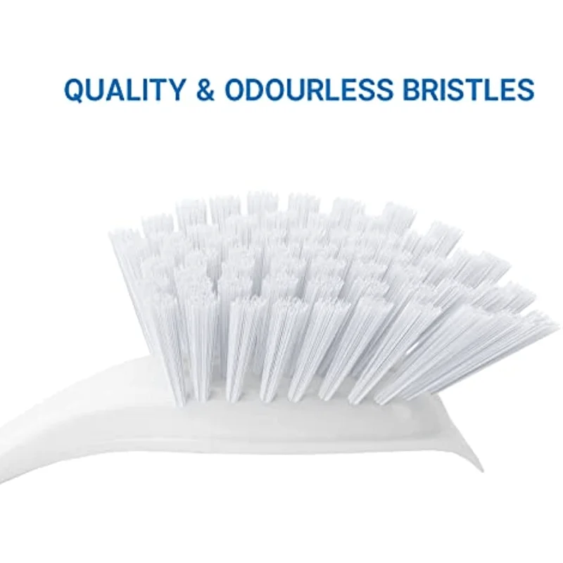 1pc Dish Brush With Handle Kitchen Scrub Brushes For Cleaning Dish Scrubber With Stiff Bristles For Sink Pots Pans thumbnail 2