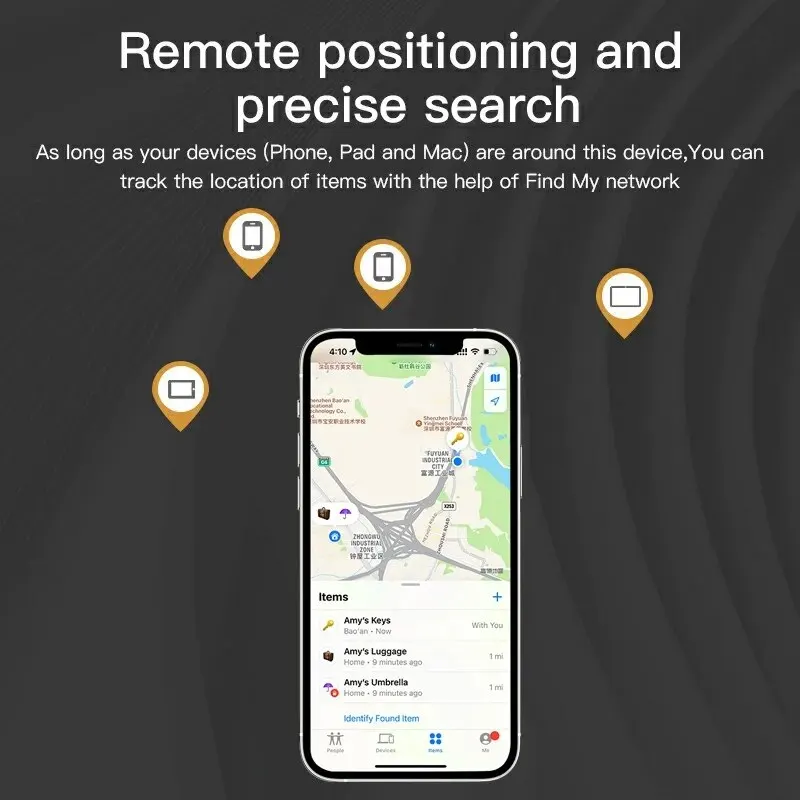 Long-Distance Tracker Positioning Far Away Finder for Apple Find My Voice Locate Suitcase Keys Bag Toys Smart Tag for IOS iPhone thumbnail 5