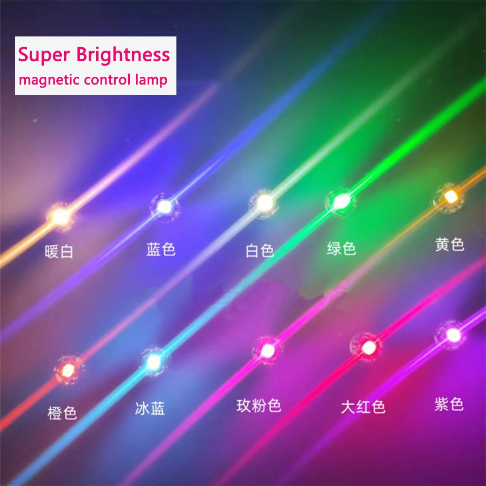 5Pcs Magnetic Control Led Lamp Wireless Light Super Bright Ultra Bright for Diy Model Making Plus Light with Batteries thumbnail 5