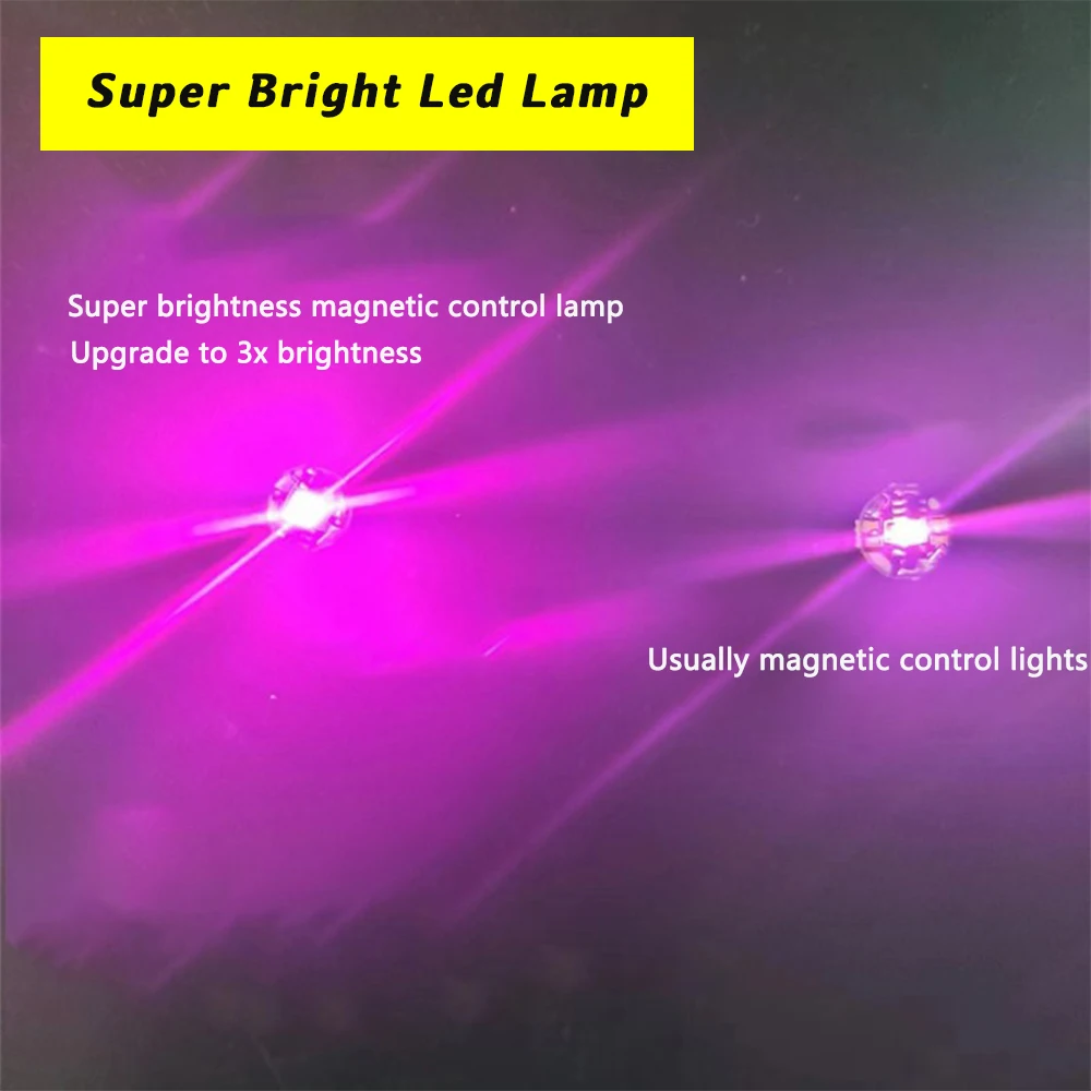 5Pcs Magnetic Control Led Lamp Wireless Light Super Bright Ultra Bright for Diy Model Making Plus Light with Batteries thumbnail 4