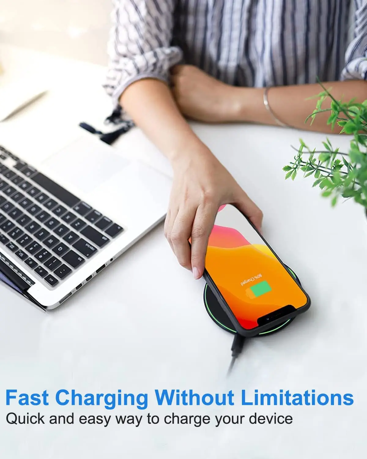 50W Wireless Charger For iPhone 14 15 16 17 Pro Xs Max Mini X Xr Induction Fast Charging Pad For Samsung S25 S26 s8 s9 s10 Note thumbnail 2