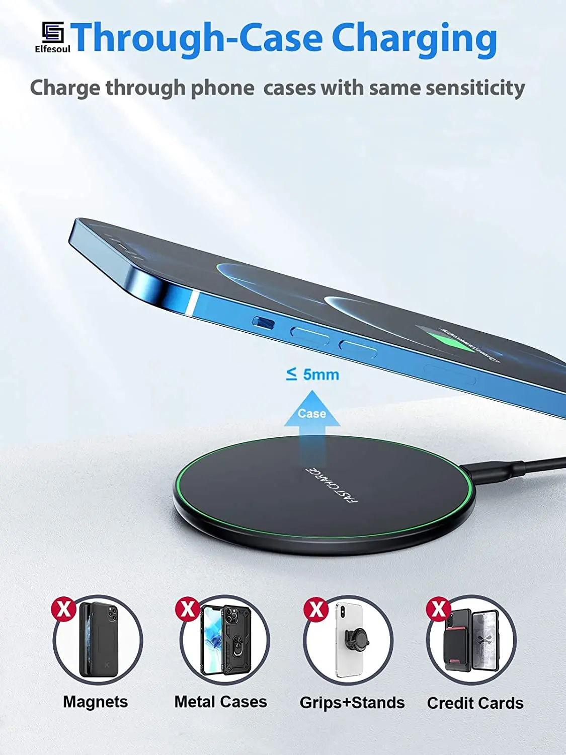 50W Wireless Charger For iPhone 14 15 16 17 Pro Xs Max Mini X Xr Induction Fast Charging Pad For Samsung S25 S26 s8 s9 s10 Note thumbnail 3