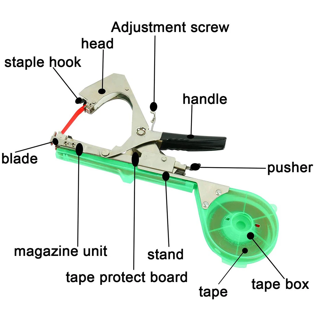 Drtools Garden Tools Garter Plants Plant Branch Hand Tying Binding Machine Minced Vegetable Tapener Tapes Home Garden thumbnail 4