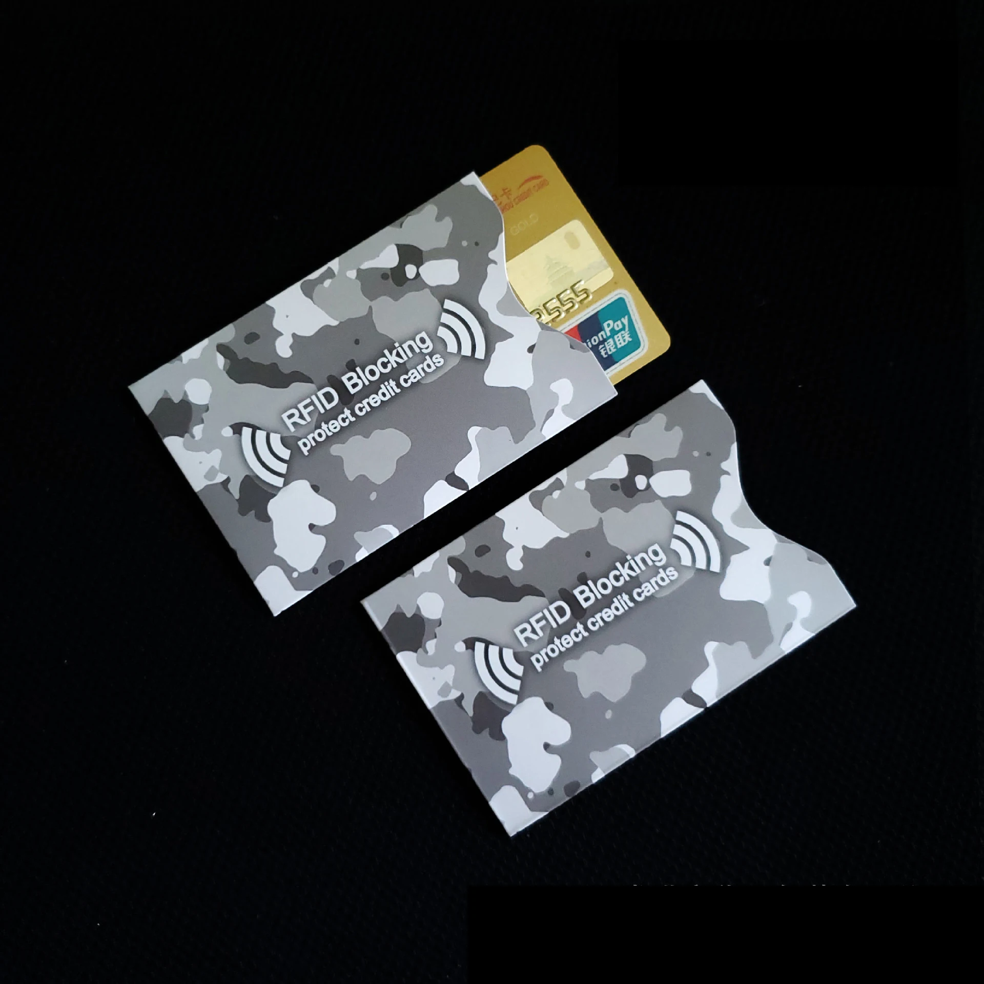 RFID Credit Card Protector Blocking Cardholder Sleeve Skin Case Covers Protection Bank Card Case Identity Theft Prevention Case thumbnail 6