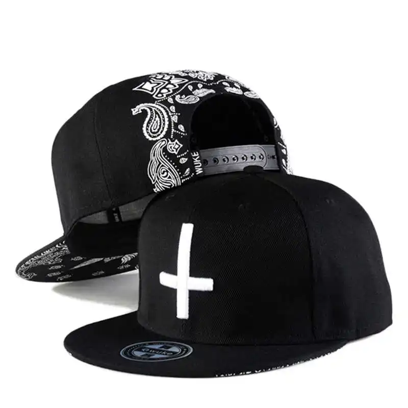 New Snapback Baseball Hat Ten Times Embroidery Adjustable Hats  for Youth Men Women Fashion Cap Flat Trend Street Dance Caps thumbnail 5