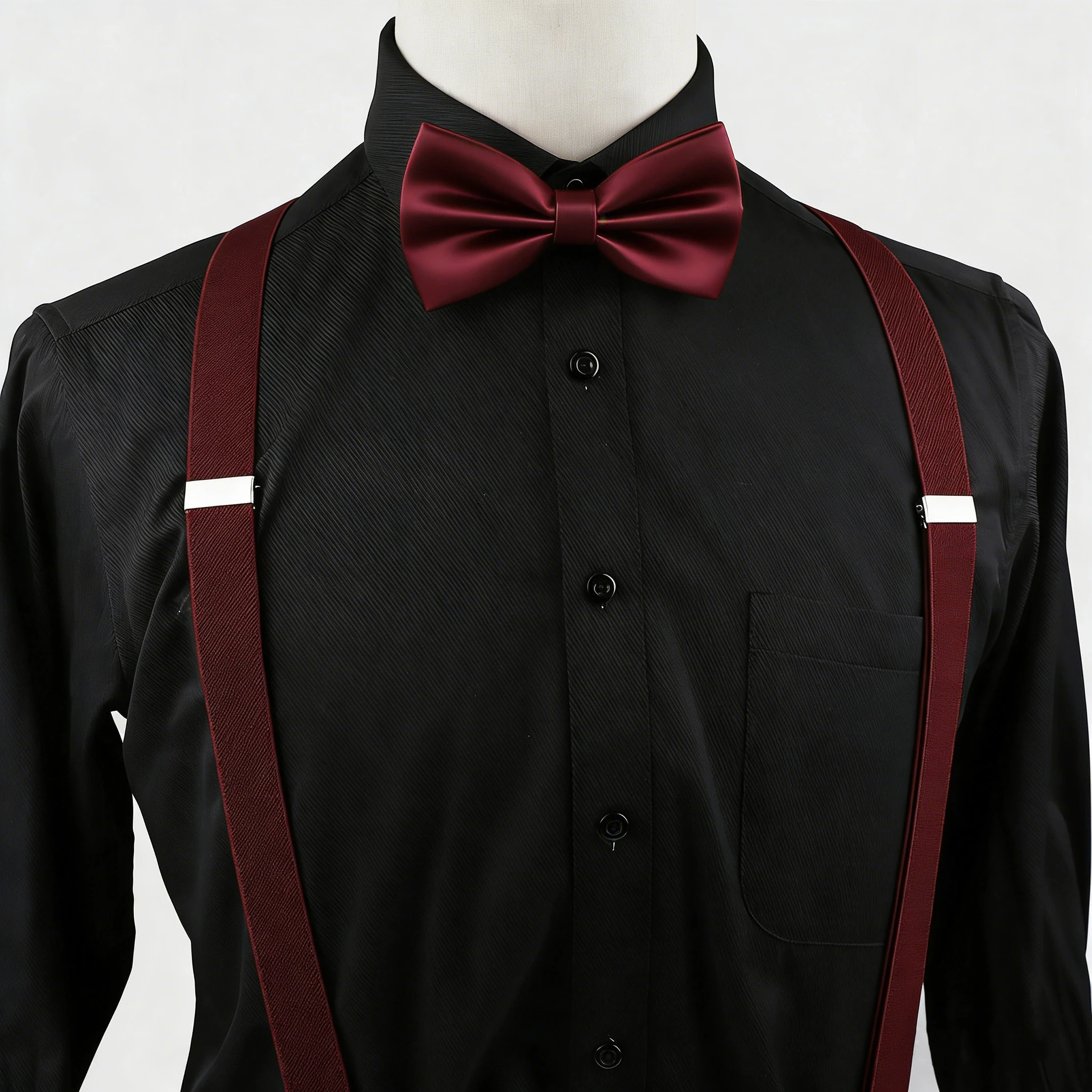 Hot Sale Suspenders Bowtie Sets Mens Women Boys Party Wedding Y-Back Shirt Braces Butterfly Belt Bow Tie Suit Accessories Gift thumbnail 2
