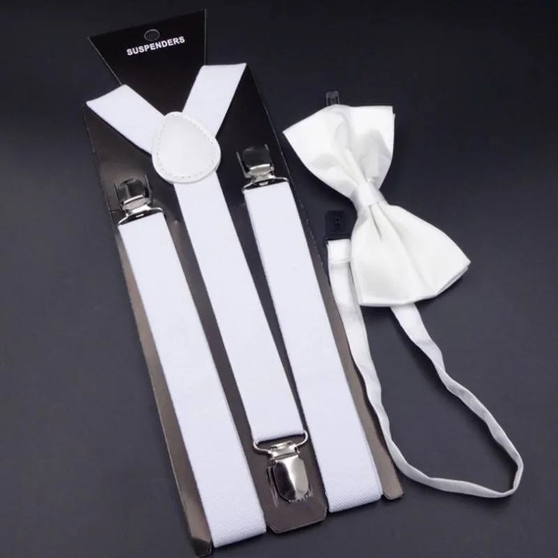 Hot Sale Suspenders Bowtie Sets Mens Women Boys Party Wedding Y-Back Shirt Braces Butterfly Belt Bow Tie Suit Accessories Gift thumbnail 5