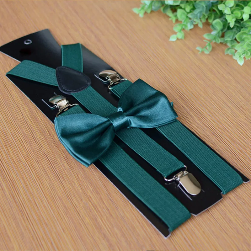Hot Sale Suspenders Bowtie Sets Mens Women Boys Party Wedding Y-Back Shirt Braces Butterfly Belt Bow Tie Suit Accessories Gift thumbnail 6