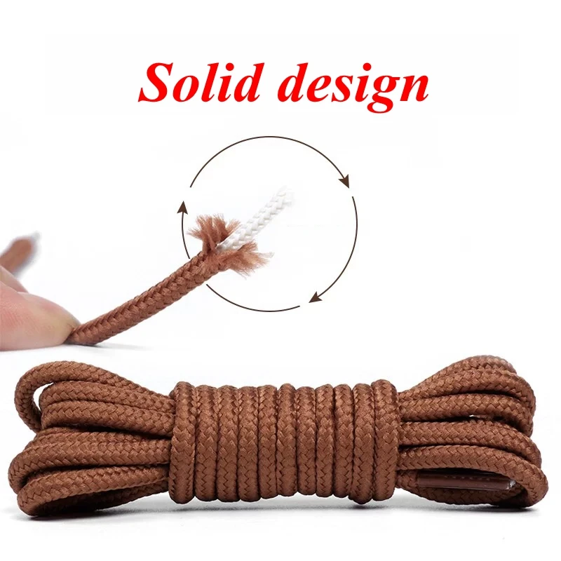 Classic Round Shoelaces Durable Polyester Solid Shoe laces Boot Laces for shoes Sneaker Shoelace 21 Colors 70/90/120/150cm 1Pair thumbnail 3