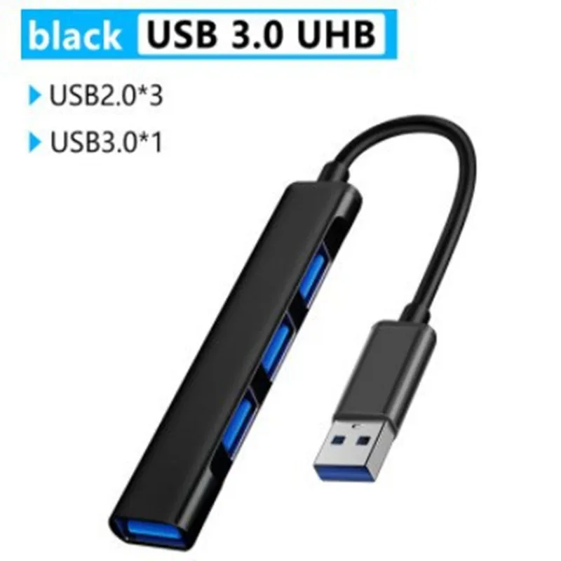 High Speed 4 Port USB Type C HUB 3.0/2.0 with OTG Adapter for PC Computer Accessories thumbnail 3