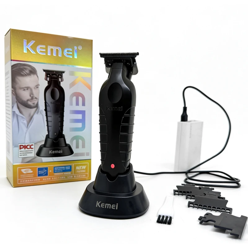 Kemei KM-2299 Men's Hair Clipper Professional Electric Hair Clipper USB Rechargeable Barber Trimmer Men's Electric Hair Clipper thumbnail 2