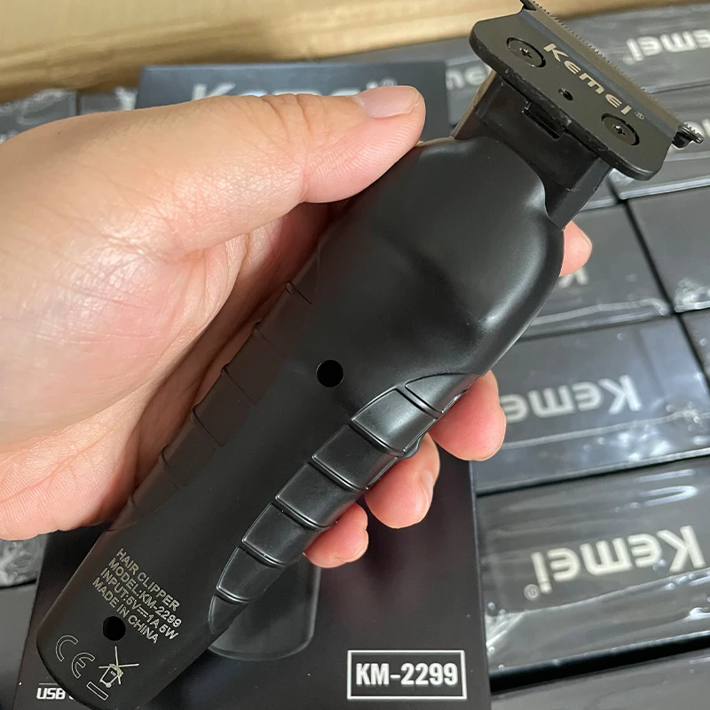 Kemei KM-2299 Men's Hair Clipper Professional Electric Hair Clipper USB Rechargeable Barber Trimmer Men's Electric Hair Clipper thumbnail 5