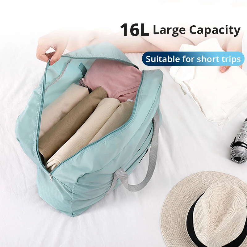 2 Pack Foldable Travel Duffel Bag for Airlines Carry on Bag Weekender Overnight Hospital Tote Bag Gym Duffel Bag Women Men thumbnail 3