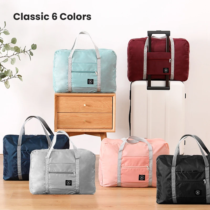 2 Pack Foldable Travel Duffel Bag for Airlines Carry on Bag Weekender Overnight Hospital Tote Bag Gym Duffel Bag Women Men thumbnail 6