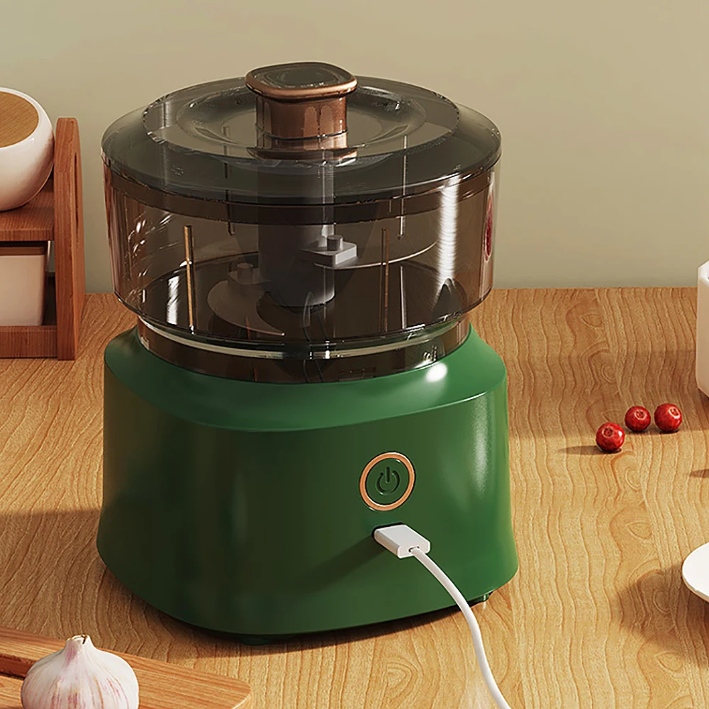 350ml Multi-functional Electric Meat Grinder Wireless Cooking Machine Garlic Blender Baby Food Machine Kitchen Food Shredder thumbnail 2