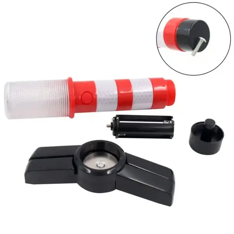2pcs Warning Light Magnetic Flashlight Emergency Roadside Flares Telescopic Baton Beacon Safety Strobe Light Signal Alert Lamps thumbnail 3