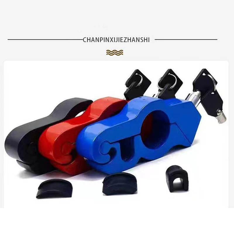 Motorcycle Handlebar Lock  Anti-theft Locks For Motorcycle Electric Vehicle Aluminum Alloy Lock Solid Imitating Steal Locks thumbnail 4